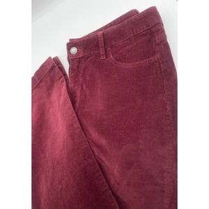 Hollister Pants Women's 11R W30 Burgundy Corduroy High Rise Dad Flare